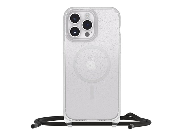OtterBox React Series - Back cover for mobile phone - necklace - MagSafe compatibility - stardust (clear glitter) - for Apple iPhone 14 Pro Max