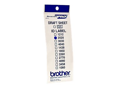 Brother ID2020 - 20 x 20 mm 12 label(s) stamp ID labels