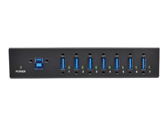 Eaton Tripp Lite series 7-Port USB 3.0 Hub SuperSpeed with Dedicated 2A USB Charging iPad Tablet Metal - Hub - 7 x SuperSpeed USB 3.0 - DIN rail mountable, wall-mountable