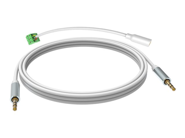 VISION Professional installation-grade stereo mini jack cable - LIFETIME WARRANTY - gold plated connectors - double-insulated with aluminium foil - tinned copper spiral shielding - mini jack (M) to mini jack (M) - outer diameter 3.0 mm - 26 AWG - 10 m - w