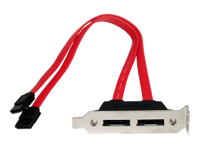 2 PT LOW PROFILE SATA TO ESATA PLATE ADAPTER