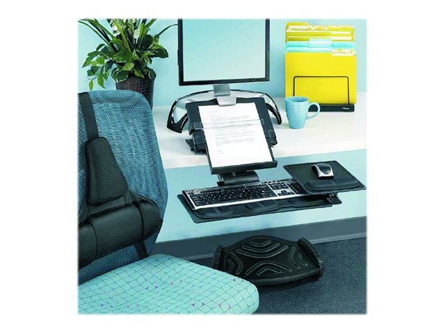 Fellowes Keyboard Palm Support keyboard platform with wrist pillow