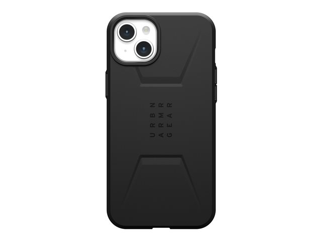 UAG Rugged Case for Apple iPhone 15 Pro [6.1-inch] - Civilian Black - Back cover for mobile phone - MagSafe compatibility - thermoplastic polyurethane (TPU) - black - for Apple iPhone 15 Pro