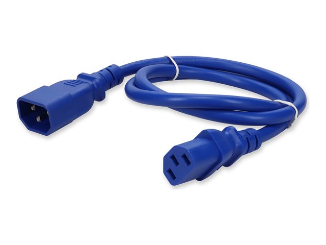 AddOn - power extension cable - power IEC 60320 C13 to IEC 60320 C14 - 61 cm
