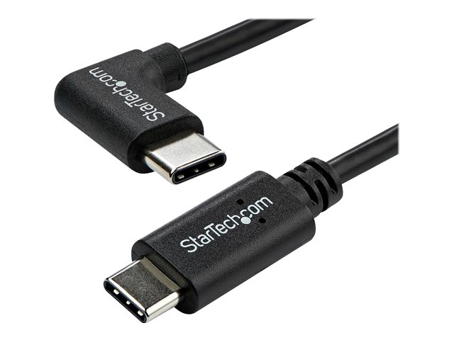 StarTech.com Right Angle USB-C Cable - 1m / 3 ft - Reversible - M/M - USB Type C Cable - USB-C Charge Cable - USB C to USB C Cable (USB2CC1MR) - USB-C cable - USB-C to USB-C - 1 m