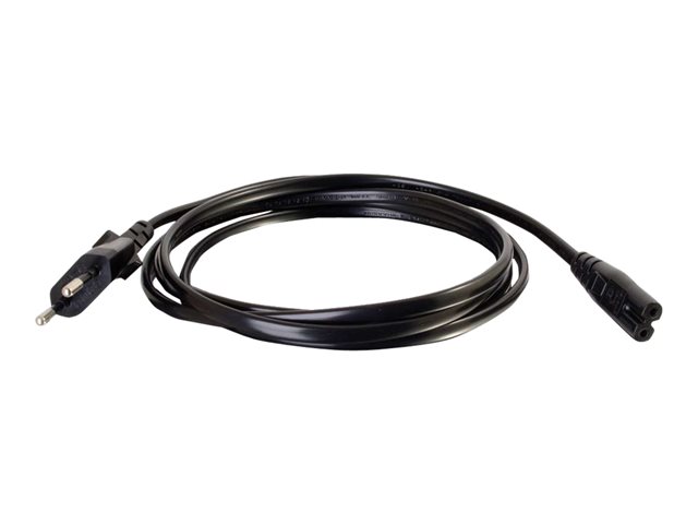 C2G Non-Polarised Power Cord - power cable - power IEC 60320 C7 to power CEE 7/7 - 1 m
