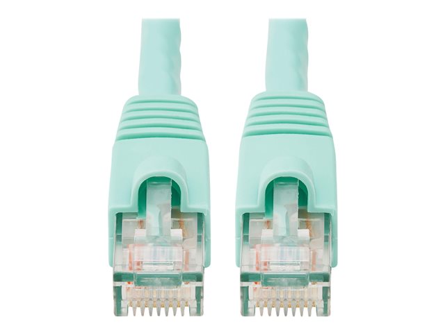 Eaton Tripp Lite Series Cat6a 10G Snagless UTP Ethernet Cable (RJ45 M/M), Aqua, 14 ft. (4.27 m) - patch cable - 4.3 m - aqua blue