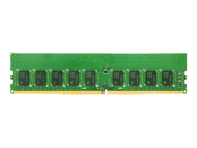 Synology - DDR4 - module - 16 GB - DIMM 288-pin - 2666 MT/s / PC4-21300 - 1.2 V - unbuffered - ECC - for Synology SA3200, RackStation RS1619, RS2418, RS2818, RS3618, Unified Controller UC3200