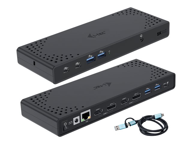I-TEC USB-A/-C TB DUAL DOCK DUAL DISPLAY DOCK PD 100W