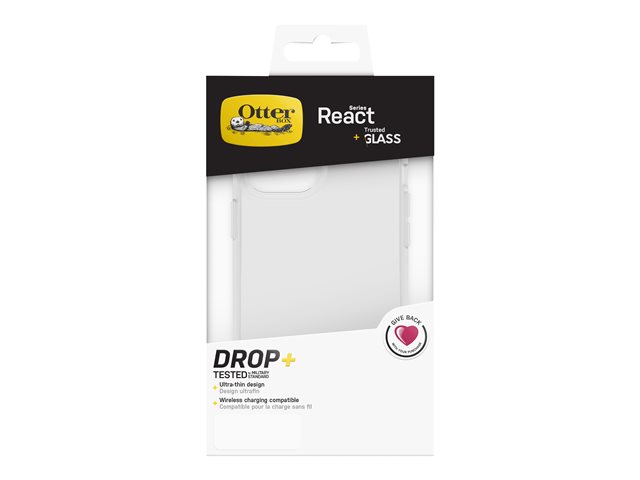 OtterBox React + Trusted Glass iPhone 12 Pro Max - clear