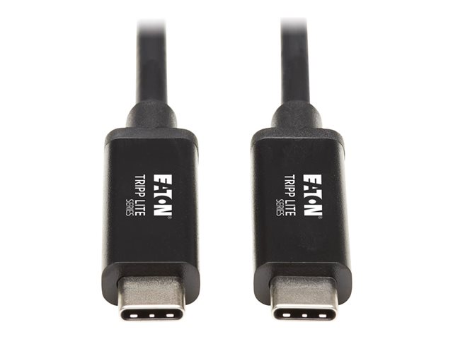 Eaton Tripp Lite Series Thunderbolt 3 Cable 20 Gbps Passive 5A 100W PD 4K USB C M/M 1.5M Black - USB-C cable - 24 pin USB-C to 24 pin USB-C - 1.5 m