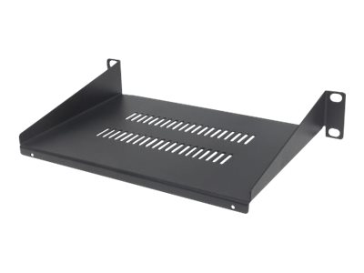 10IN CANTILEVER SHELF 1U VENTED -150MM SHELF DEPTH BLACK