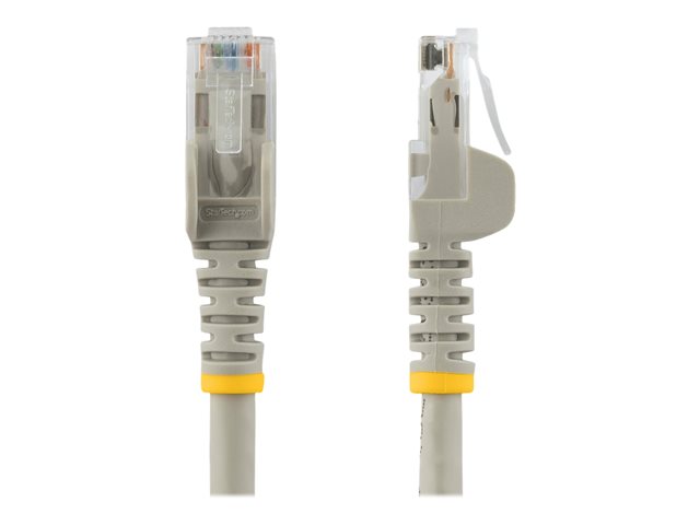 Startech 50cm CAT6 Ethernet Cable, 10 Gigabit Snagless RJ45 650MHz 100W PoE Patch Cord, CAT 6 10GbE UTP Network Cable w/Strain Relief, Grey, Wiring is UL Certified/TIA - Category 6 - 24AWG (N6PATC50CMGR) - Patch cable - RJ-45 (M) to RJ-45 (M) - 50 cm - UT