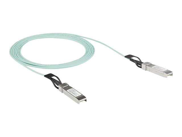 Startech Dell EMC AOC-SFP-10G-2M Compatible 2m/6.5ft 10G SFP+ to SFP+ AOC Cable, 10GbE SFP+ Active Optical Fiber, 10Gbps SFP Plus/Mini GBIC/Transceiver Module Cable, Z9100, GBIC Cable - Lifetime Warranty (AOCSFP10G2ME) - Ethernet 10GBase cable - SFP+ (P)