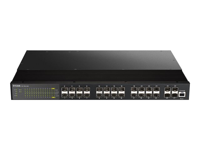 D-Link DIS 700G-28XS - Switch - L2+ - Managed - 24 x Gigabit SFP + 4 x 10 Gigabit SFP+ - rack-mountable
