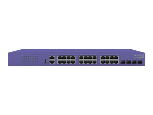 Extreme Networks ExtremeSwitching X435-24P-4S - switch - 24 ports - Managed - rack-mountable