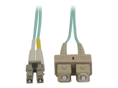 Eaton Tripp Lite Series 10Gb Duplex Multimode 50/125 OM3 LSZH Fiber Patch Cable (LC/SC) - Aqua, 2M (6 ft.) - patch cable - 2 m - aqua