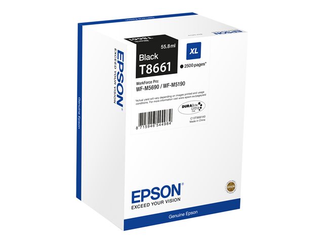 Epson T8661 - black - original - ink refill