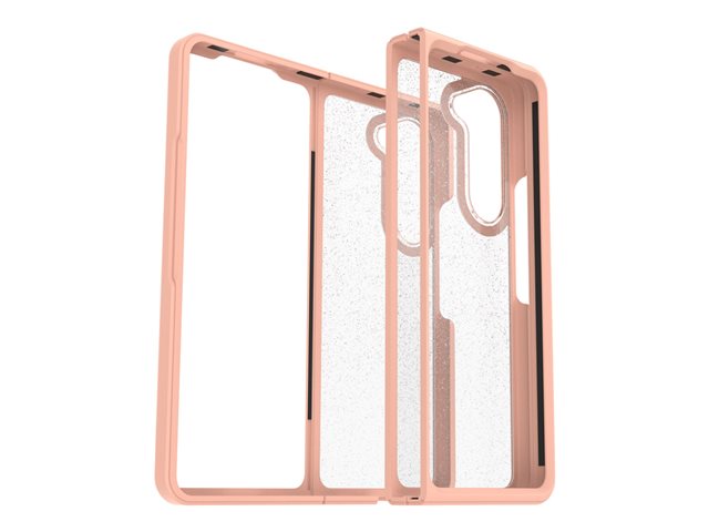 OtterBox Thin Flex Series - Flip cover for mobile phone - polycarbonate, synthetic rubber - sweet peach (peach/stardust) - for Samsung Galaxy Z Fold5