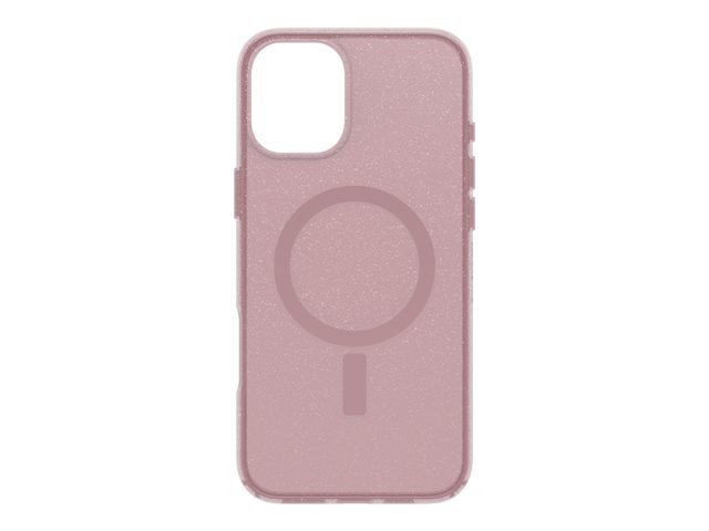 OtterBox Symmetry Series - Back cover for mobile phone - MagSafe compatibility - polycarbonate layer, thermoplastic elastomer (TPE) - foxberry (pink) - for Apple iPhone 16 Plus