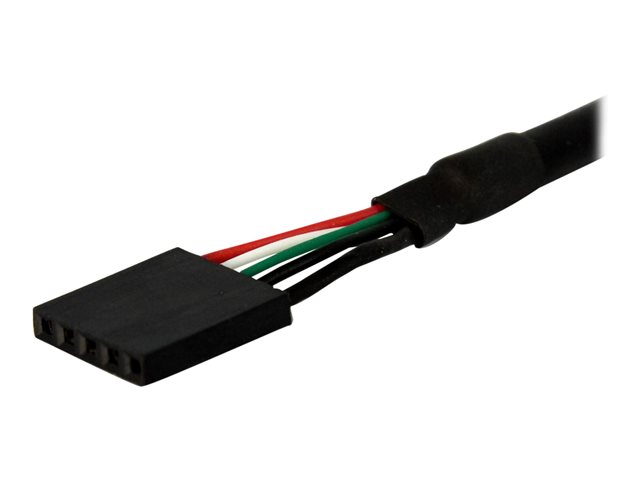 StarTech 3 ft Panel Mount USB A to Motherboard Header Cable F/F - USB internal to external cable - 5 pin USB 2.0 header (F) to USB (F) - 90 cm - black