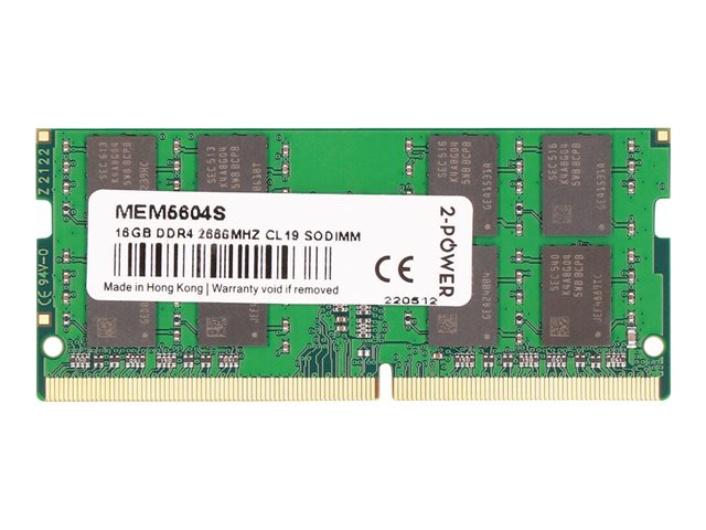 2-Power - DDR4 - module - 16 GB - SO-DIMM 260-pin - 2666 MHz / PC4-21300 - CL19