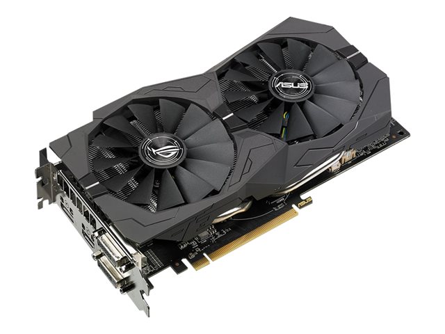 ASUS ROG-STRIX-RX570-4G-GAMING - Graphics card - Radeon RX 570 - 4 GB GDDR5 - PCIe 3.0 x16 - 2 x DVI, HDMI, DisplayPort