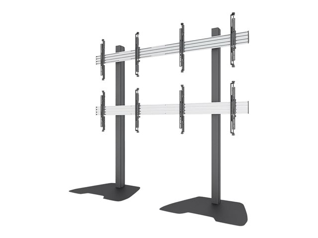 Neomounts NMPRO-S22 stand - fixed - for 2x2 video wall - black