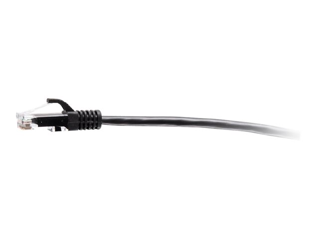 C2G 1ft (0.3m) Cat6a Snagless Unshielded (UTP) Slim Ethernet Network Patch Cable - Black - patch cable - 30 cm - black
