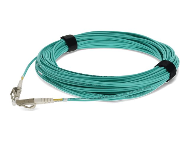 AddOn - Patch cable - LC/PC multi-mode (M) to LC/PC multi-mode (M) - 18 m - fibre optic - duplex - 50 / 125 micron - OM4 - halogen-free - aqua