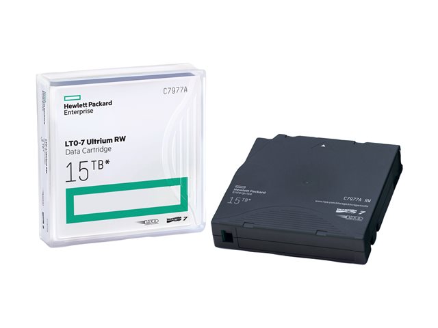 HPE Ultrium RW Custom Labeled No Case Data Cartridge - 20 x LTO Ultrium 7 - 6 TB / 15 TB - custom barcode labelled - slate blue