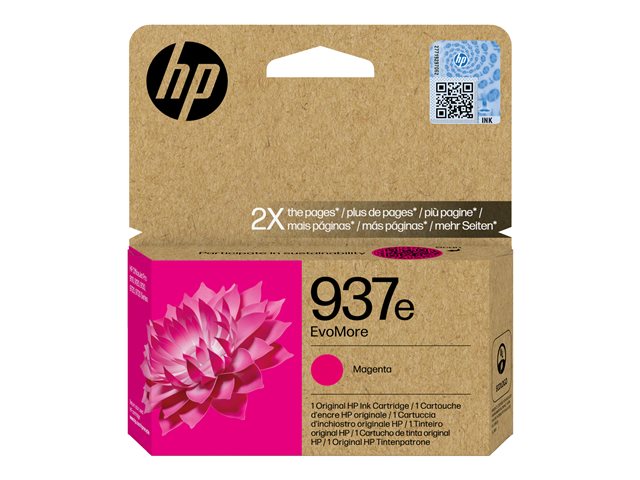 HP 937E EVOMORE MAGENTA EN/DE/PL/CZ INK CARTRIDGE