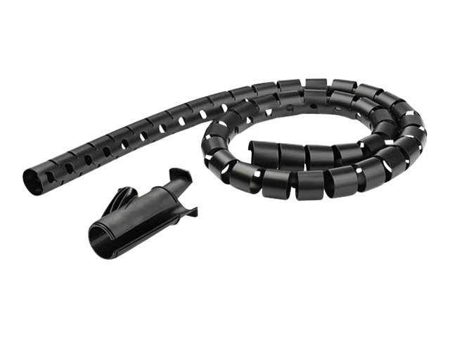 StarTech.com 1.5m (4.9ft) Cable Management Sleeve - Spiral - 1.8" (45mm) Diameter - W/ Cable Loading Tool (CMSCOILED3) - cable sleeving kit
