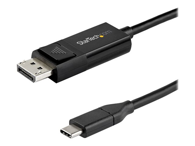 StarTech 6ft/2m USB C to DisplayPort 1.4 Cable 8K 60Hz/4K, Bidirectional DP to USB-C or USB-C to DP Reversible Video Adapter Cable, HBR3/HDR/DSC, USB Type C/Thunderbolt 3 Monitor Cable - 8K USB-C to DP Cable - DisplayPort cable - USB-C (M) to DisplayPort