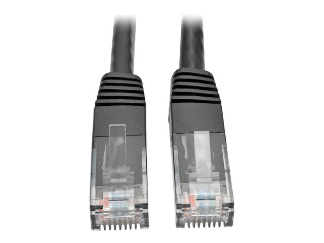 Eaton Tripp Lite Series Cat6 Gigabit Molded (UTP) Ethernet Cable (RJ45 M/M), PoE, Black, 7 ft. (2.13 m) - patch cable - 2.13 m - black