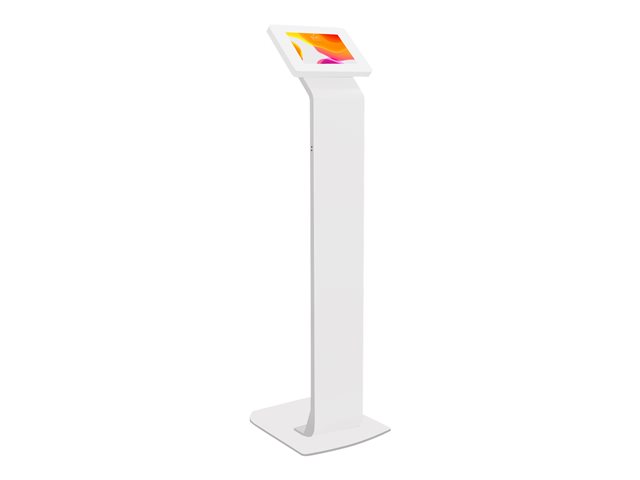 CTA Digital Premium Small Locking Floor Stand Kiosk - stand - for tablet - white