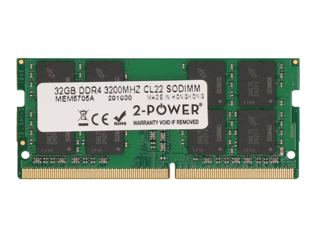 32GB DDR4 3200MHz CL22 SODIMM