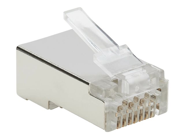 Tripp Lite Cat6 RJ45 Pass-Through FTP Modular Plug, 50 Pack - network connector