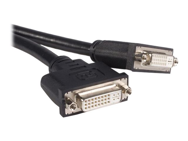 8IN LFH 59 MALE TO DUAL FEMALE DVI I DMS 59 CABLE