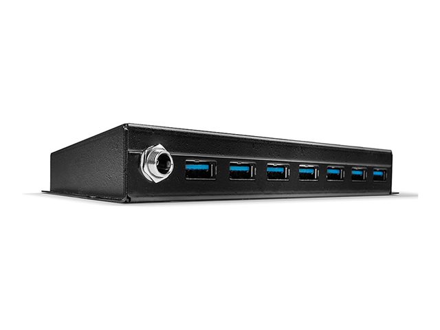 USB 3.0 INDUSTRIAL HUB 7PORT SHIELDED CASE/MOUNTING LUGS