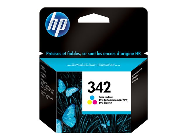 HP 342 - 5 ml - colour (cyan, magenta, yellow) - original - ink cartridge - for Officejet 63XX, Photosmart 25XX, 78XX, C3180, C4140, C4150, C4180, C4183, C4190