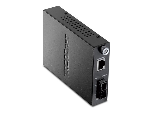 TRENDnet TFC-1000S20 - fibre media converter - 1GbE - TAA Compliant