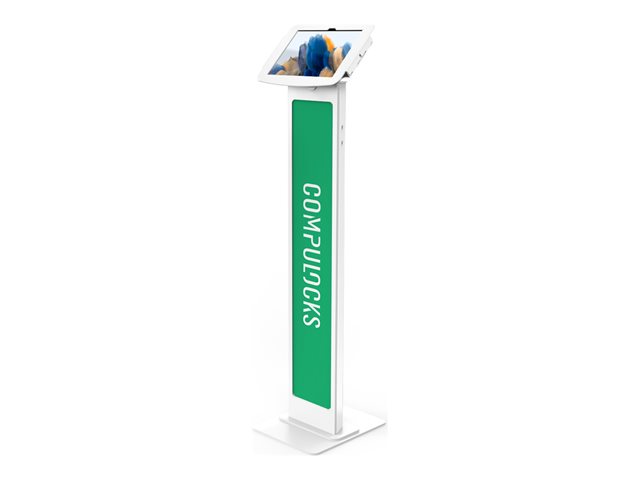 Compulocks Galaxy Tab A8 10.5" Space Enclosure Brandable Floor Stand stand - for tablet - brandable - white