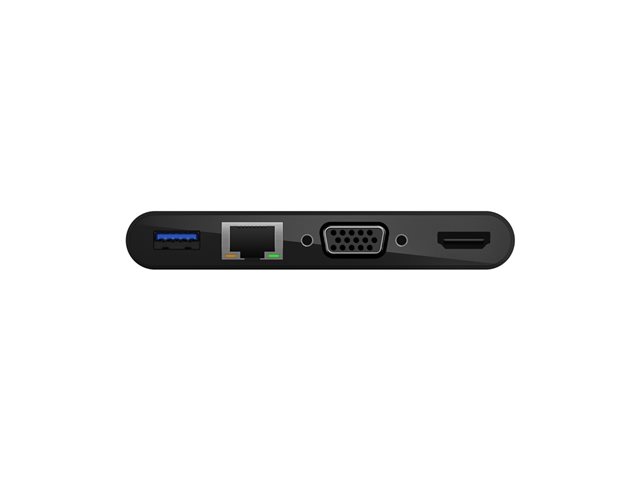 Belkin multiport adapter - USB-C - VGA, HDMI - 1GbE