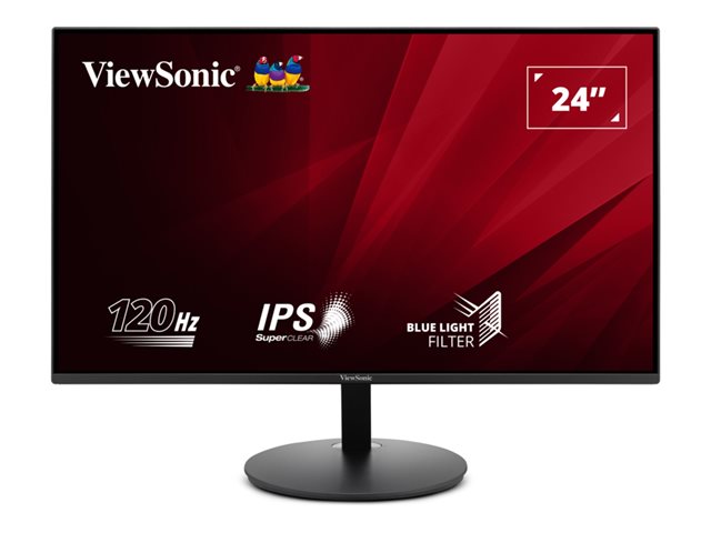 ViewSonic VA24E1-H - LED monitor - 24" (23.8" viewable) - 1920 x 1080 Full HD (1080p) @ 120 Hz - IPS - 250 cd/m² - 1500:1 - 5 ms - HDMI, VGA