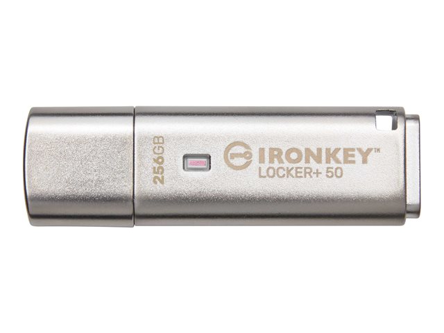 256GB USB 3.2 IRONKEY LOCKER+50 AES USB W/256BIT ENCRYPTION