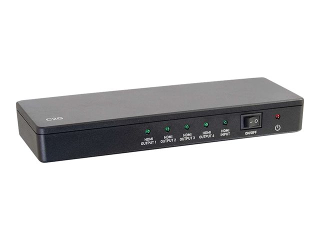 C2G 4-Port HDMI Splitter 4K30 - video/audio splitter - 4 ports