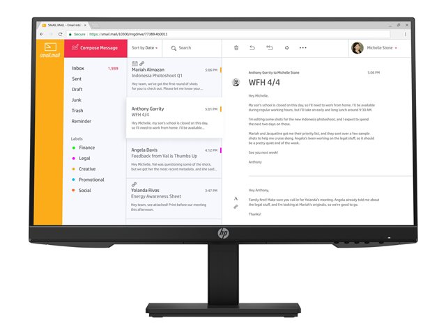 HP P24h G4 - LED monitor - Full HD (1080p) - 23.8" - Smart Buy