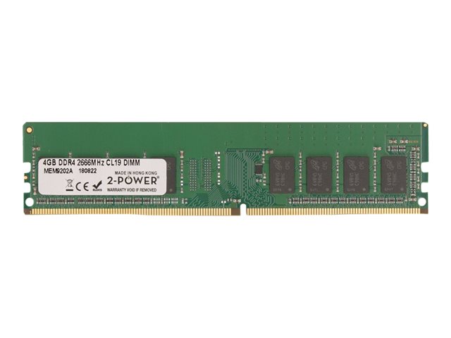 2-Power - DDR4 - module - 4 GB - DIMM 288-pin - 2666 MHz / PC4-21300 - unbuffered