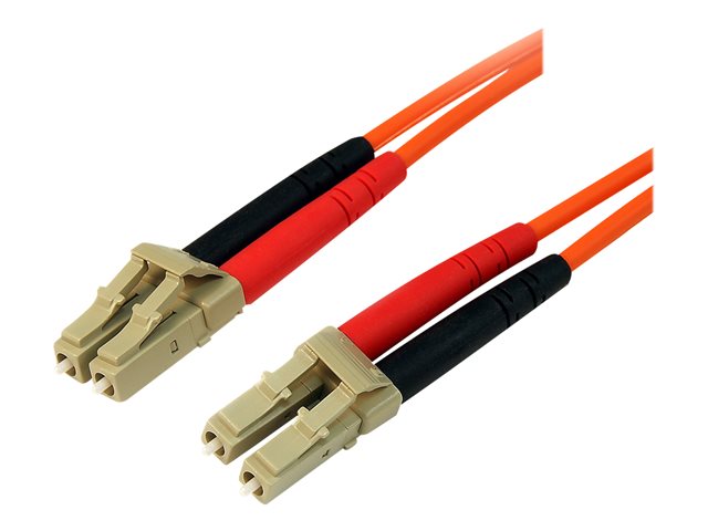 StarTech.com 10m Fiber Optic Cable - Multimode Duplex 50/125 - LSZH - LC/LC - OM2 - LC to LC Fiber Patch Cable - Patch cable - LC multi-mode (M) to LC multi-mode (M) - 10 m - 10 m - fibre optic - duplex - 50 / 125 micron - orange - for P/N: GLCLHSMDSTTA, 